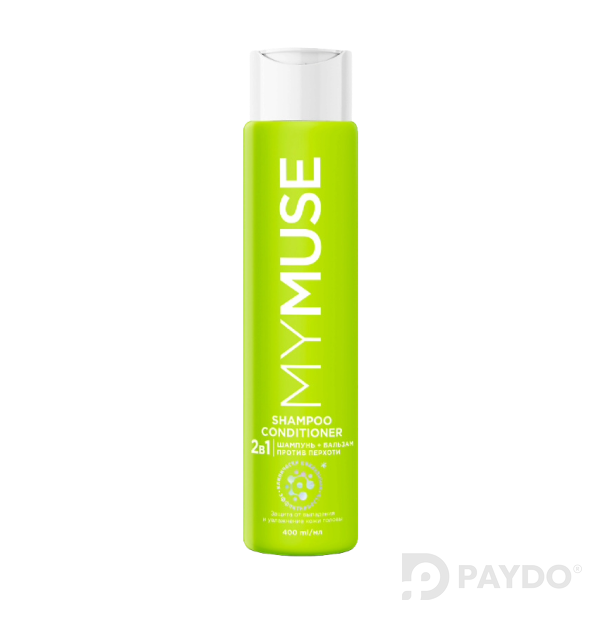 Шампунь и бальзам - ополаскиватель 2 в 1 против перхоти MYMUSE