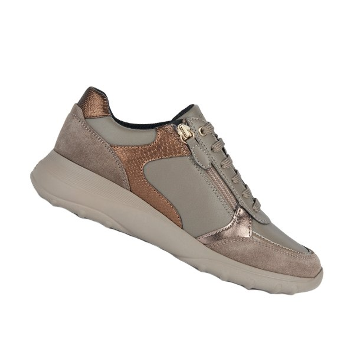 D ALLENIEE B - GEOBUCK+SCAM. Женские кроссовки DK TAUPE