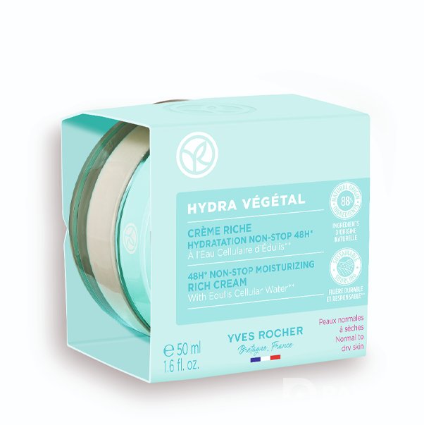 HYDRA VEGETAL RICH CREAM Насыщенный крем "Интенсивное увлажнение 48ч"