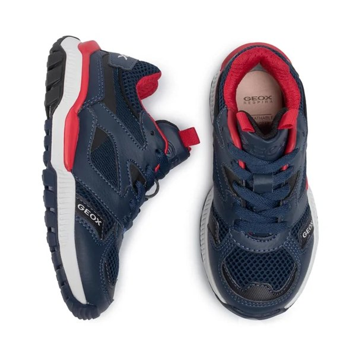J TUONO B. C Кроссовки для мальчиков NAVY/RED