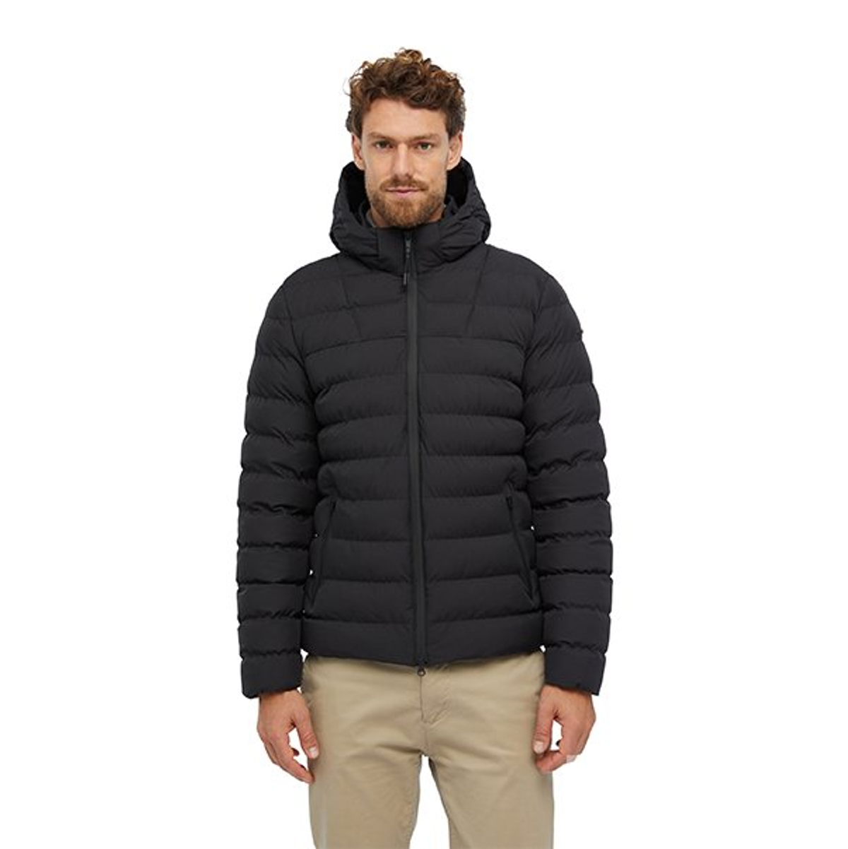 M HALLSON HOOD JKT - COMFORT T Мужская куртка BLACK