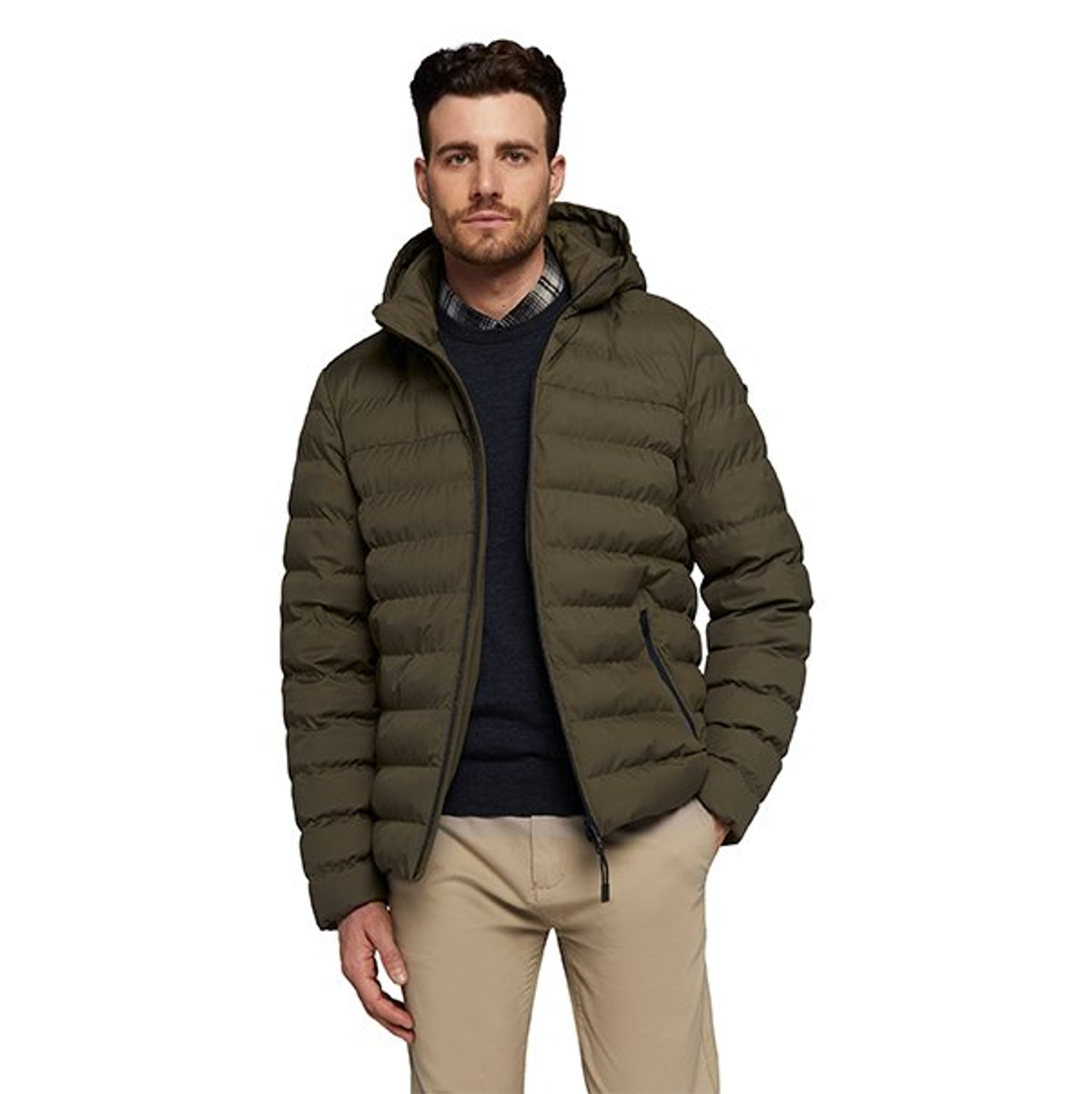 M HALLSON HOOD JKT - COMFORT T Мужская куртка OLIVE NIGHT