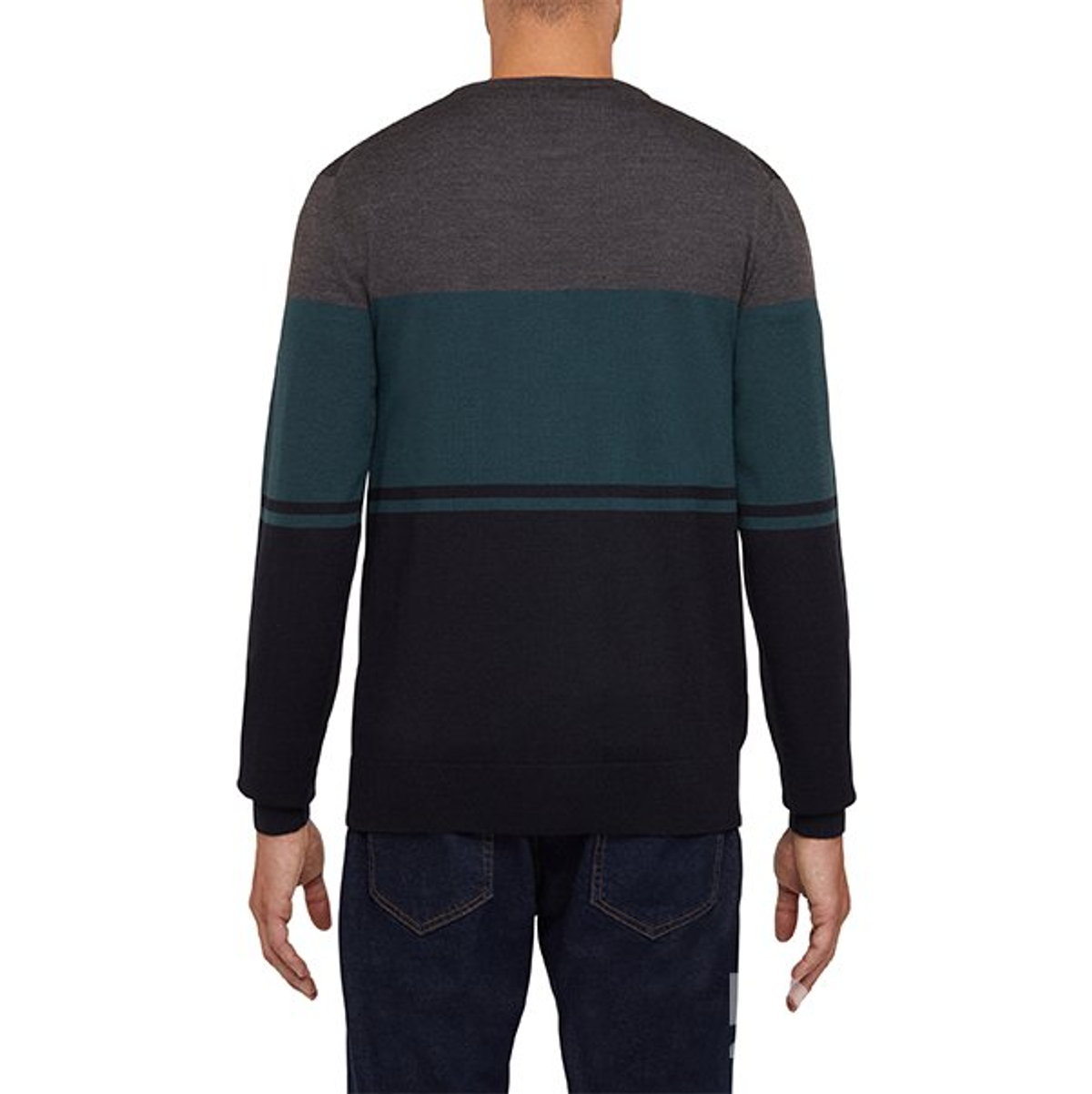 M KNIT COLOR BLOCK - TRICOT ME Свитер MELPL/LIGSCAR/SKYCAP