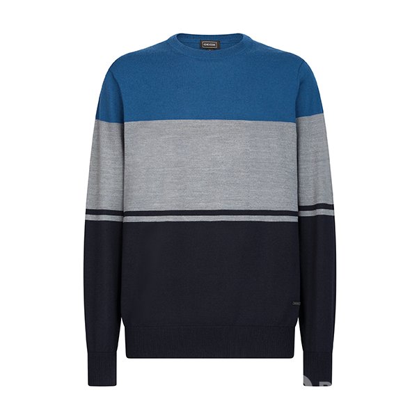 M KNIT COLOR BLOCK - TRICOT ME Свитер VINTIND/MELGR/SKCAP
