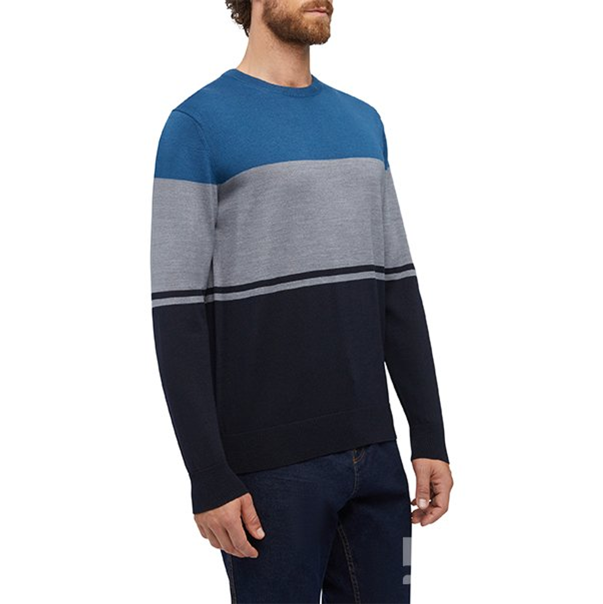 M KNIT COLOR BLOCK - TRICOT ME Свитер VINTIND/MELGR/SKCAP