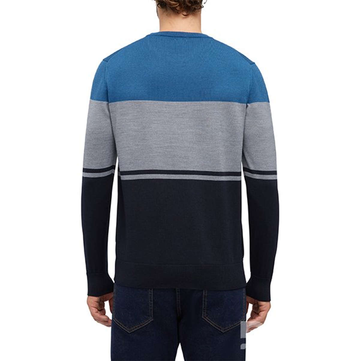M KNIT COLOR BLOCK - TRICOT ME Свитер VINTIND/MELGR/SKCAP