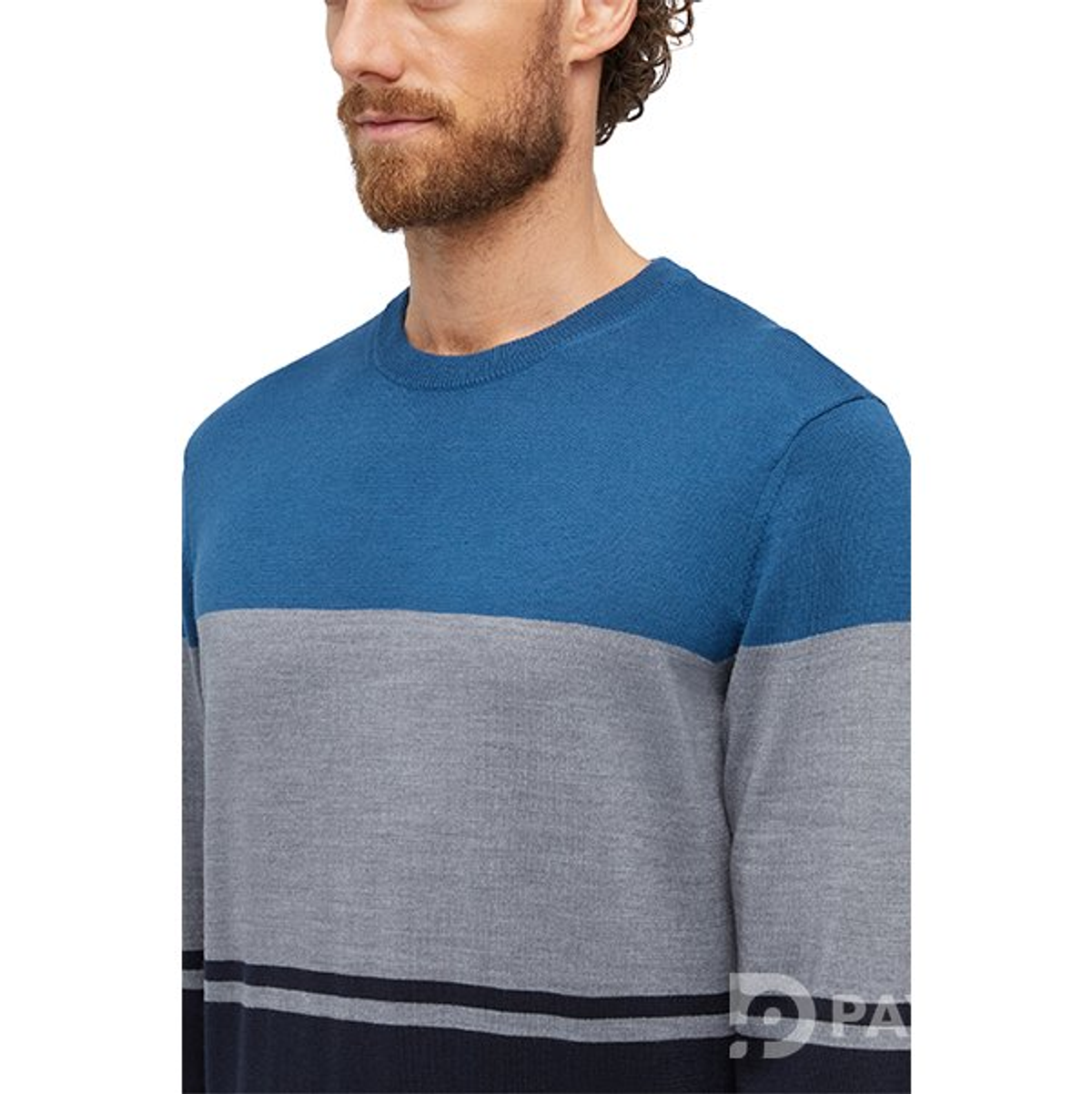 M KNIT COLOR BLOCK - TRICOT ME Свитер VINTIND/MELGR/SKCAP