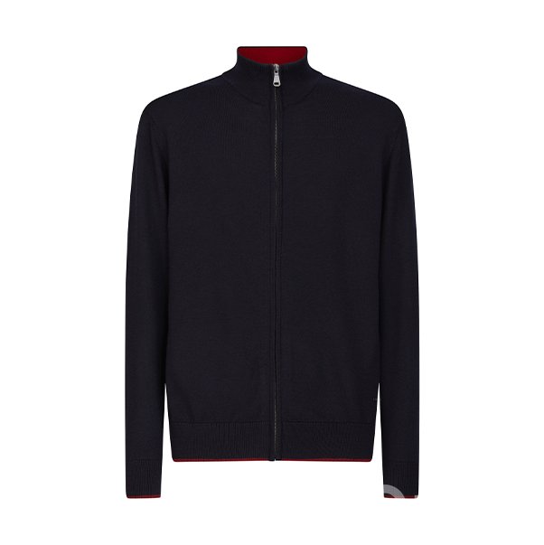 M KNIT FULL ZIP - TRICOT MERIN Свитер SKY CAPTAIN