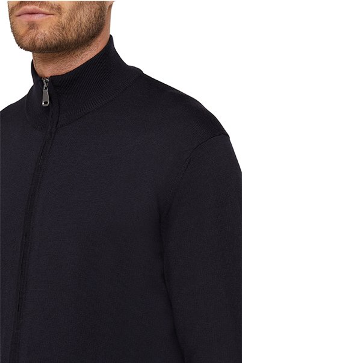 M KNIT FULL ZIP - TRICOT MERIN Свитер SKY CAPTAIN