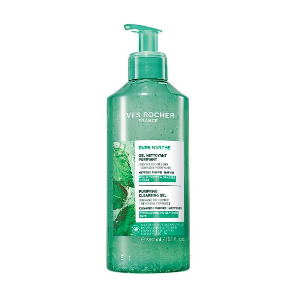 PURE MENTHE Очищающий гель для умывания с перечной Мятой