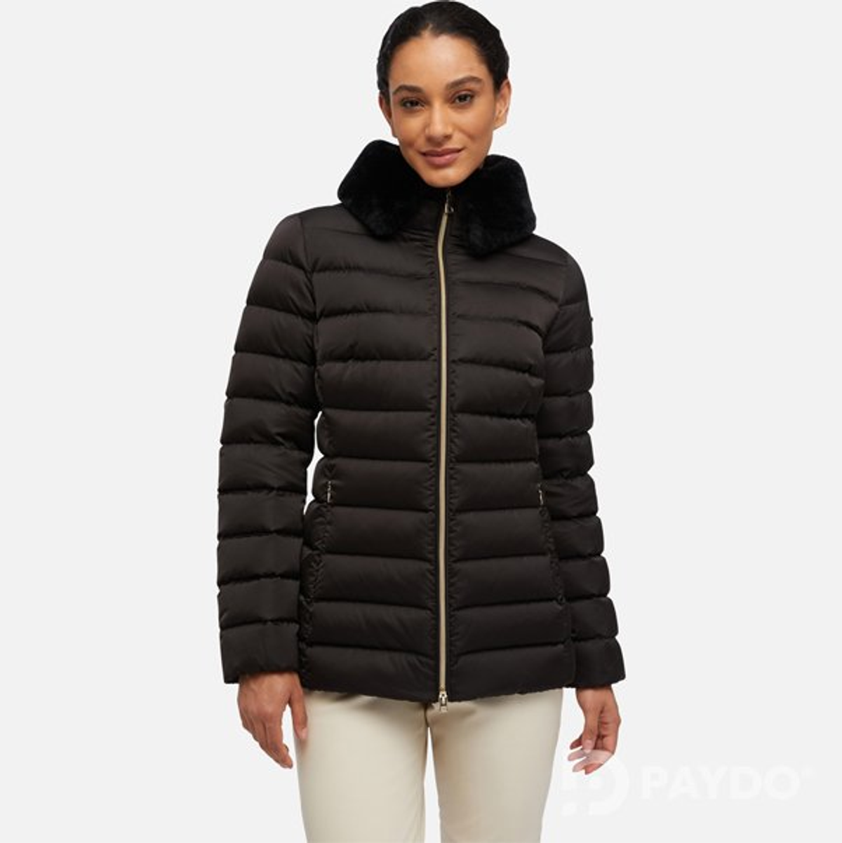 W BETTANIE MID JKT - 50D POLYE Женская куртка BLACK