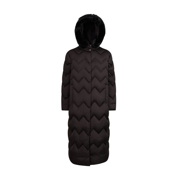 W CHLOO MAXI LONG - 50D POLYES Женская куртка длинная BLACK