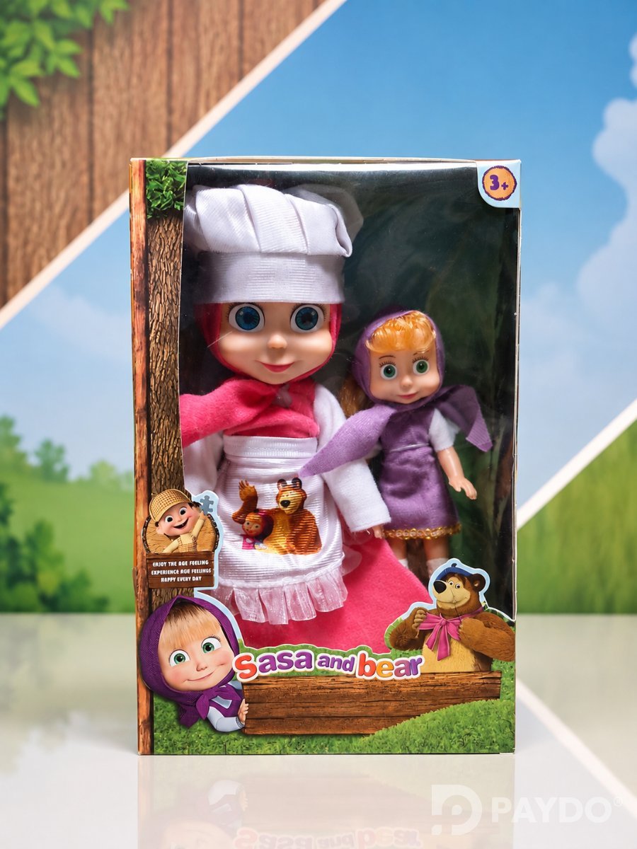 Игровой набор кукол «Маша и кукла» (Sasa and Bear)