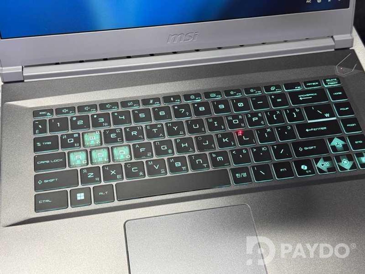 Лазерная гравировки ноутбука Msi Thin15