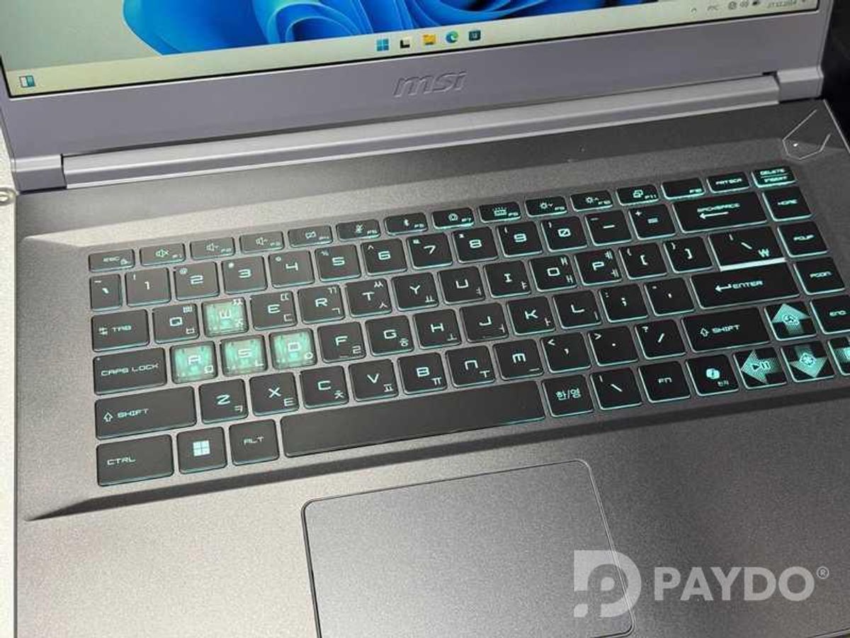Лазерная гравировки ноутбука Msi Thin15