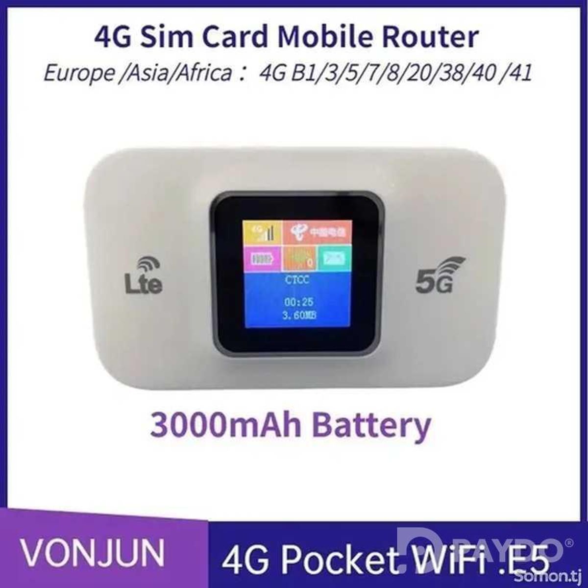 Комплект с модемом роутером Беспроводной Карманный Wi-Fi Роутер
