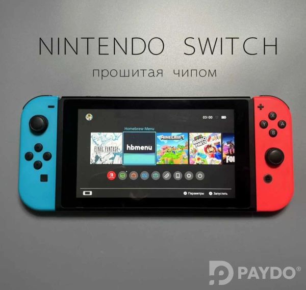 Nintendo Switch OLED прошитая чипом