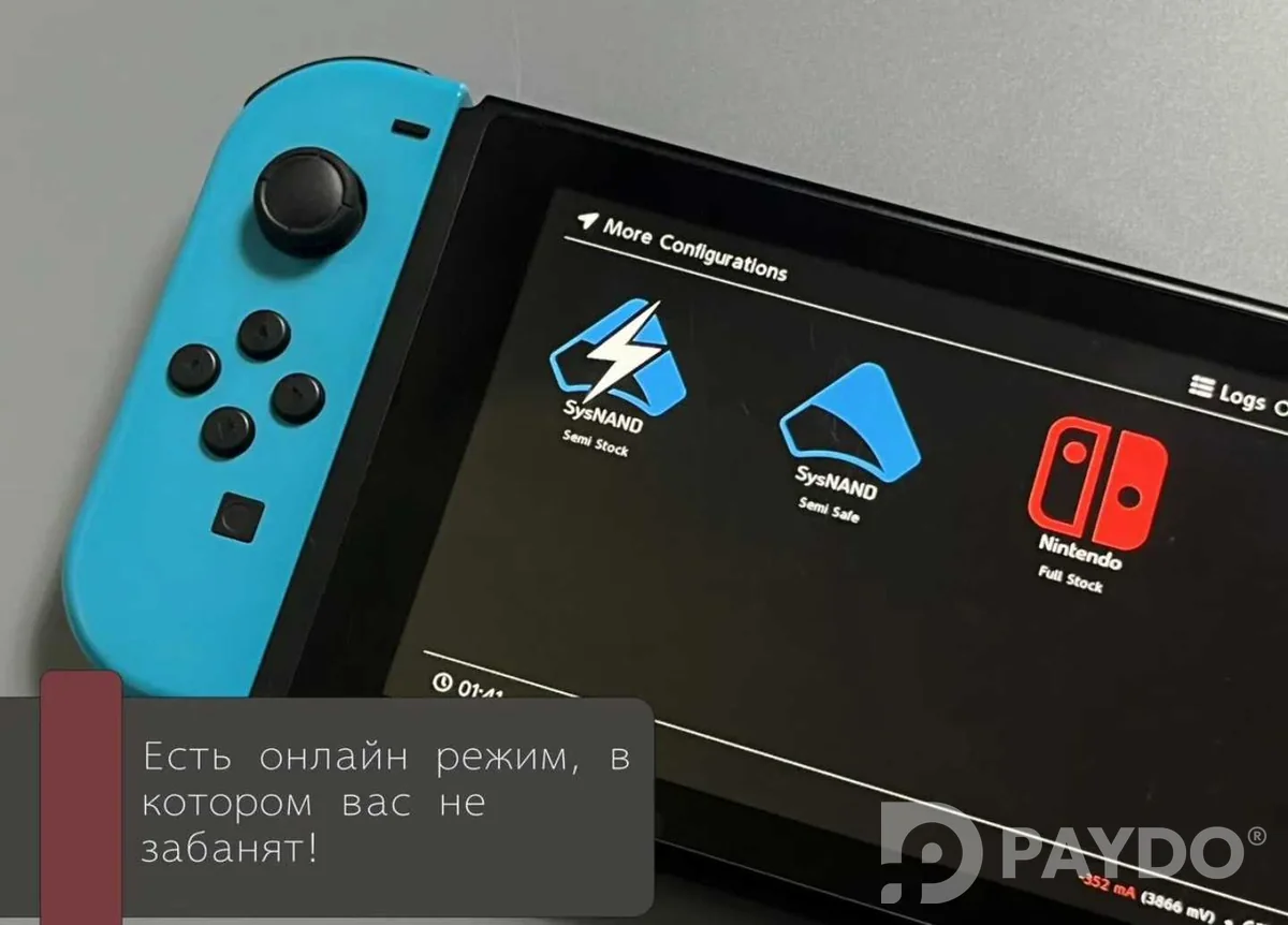 Nintendo Switch OLED прошитая чипом