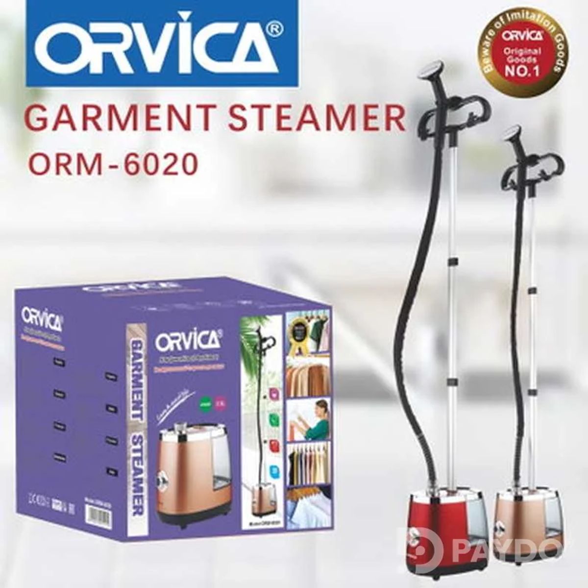 Напольный вертикальный отпариватель для одежды Orvica ORM-6020